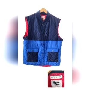 Marc Ecko mens vest size XL..Red black and blue..